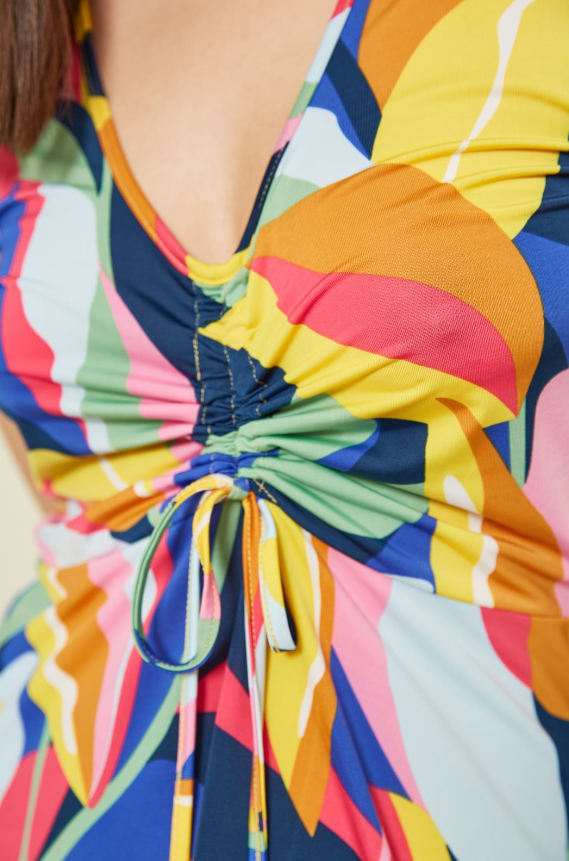 Md'm vestido estampado