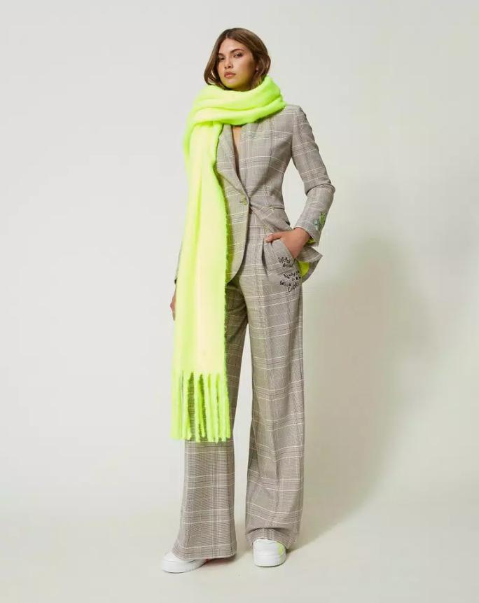 Attitude Plaid Blazer