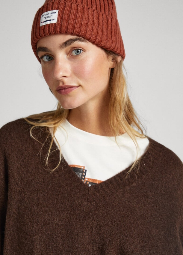 Pepe Jeans Malha v neck Denise - vista alternativa