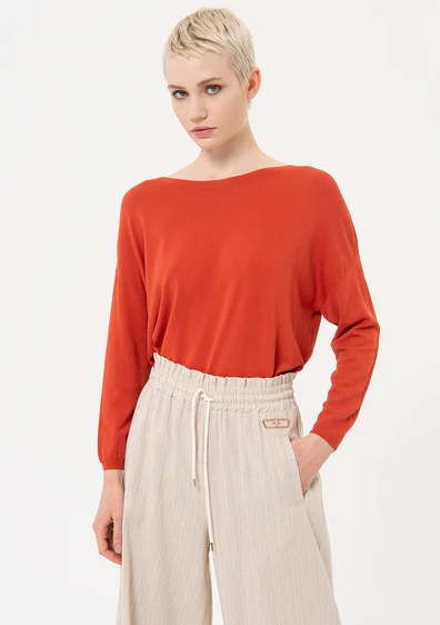 Fracomina palazzo pants with lurex