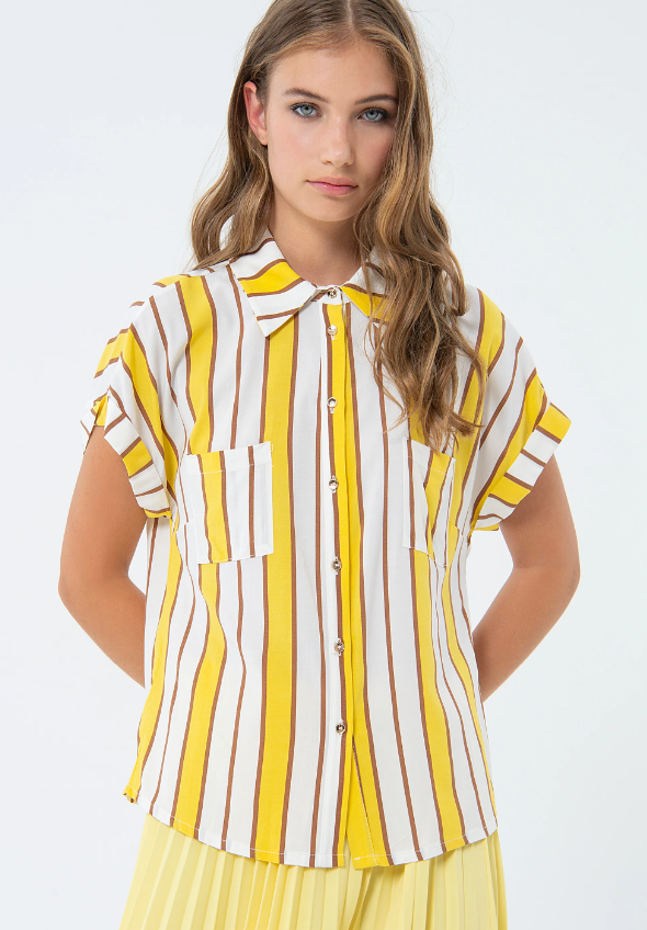 Fracomina Blusa Riscas