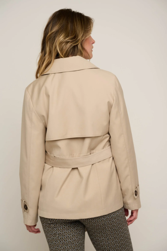 Short Rino and Pelle Trench Coat