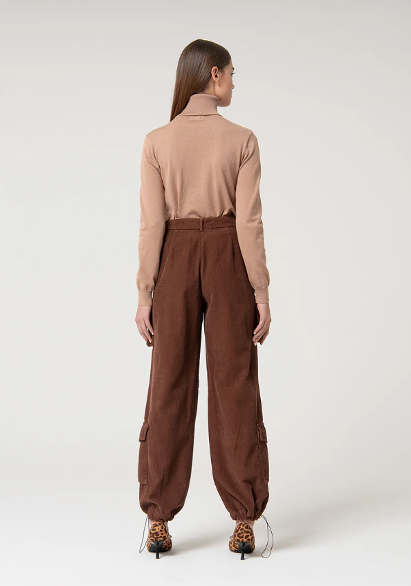 Fracomina corduroy cargo pants