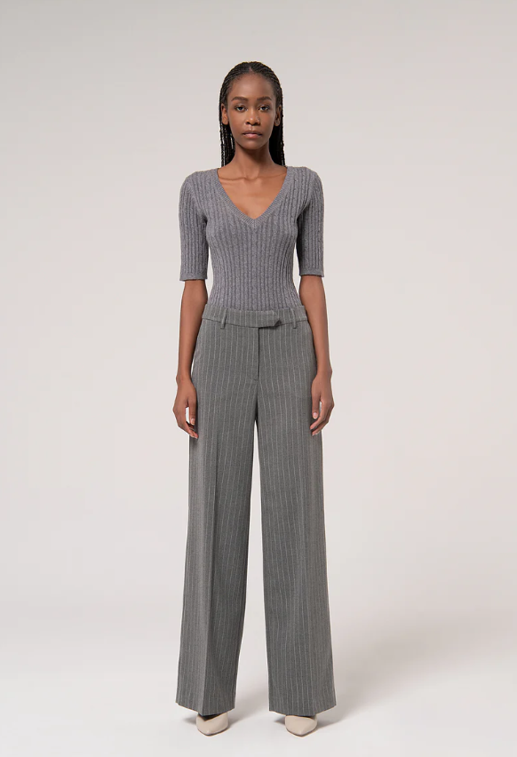 Fracomina Chalk Striped Pants