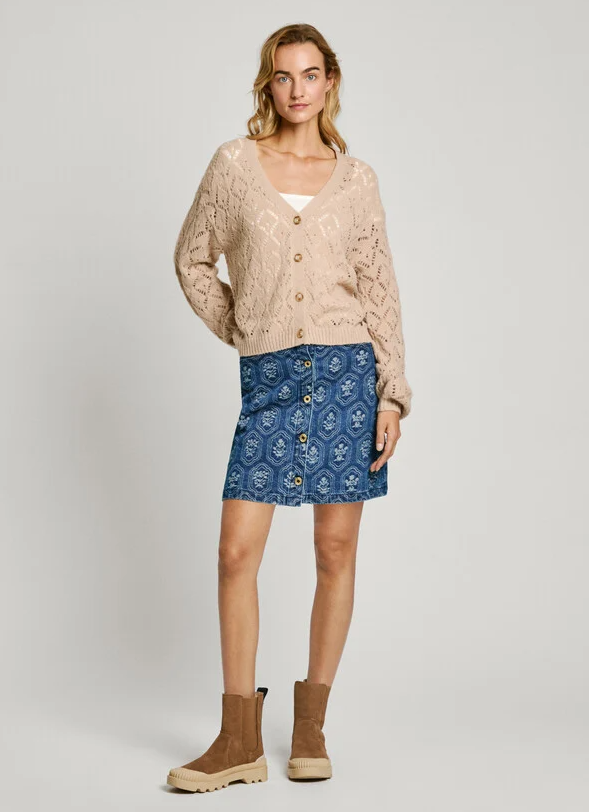 Pepe Jeans casaco Malha Hailey - detalhe