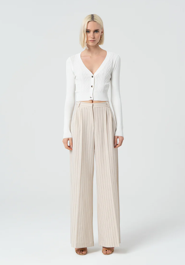 Fracomina Striped Palazzo Pants