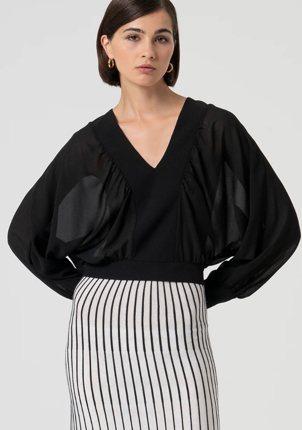 Fracomina Blusa manga morcego