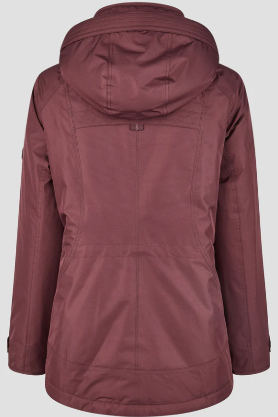 Parka Lebek repelente à água com gola alta e capuz