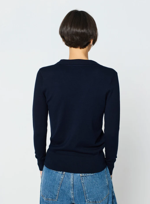 Escorpion Camisola de Malha com Gola Polo em V