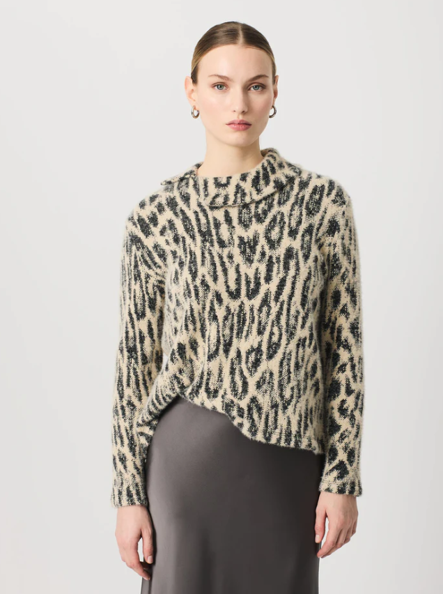 Escorpion Camisola de Malha Animal Print