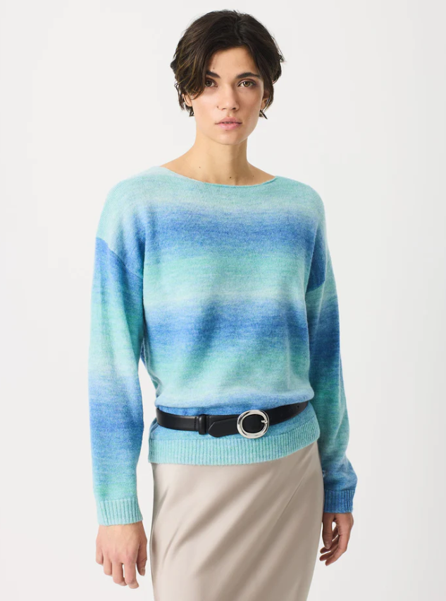 Escorpion Camisola de Malha Degradê em Azul