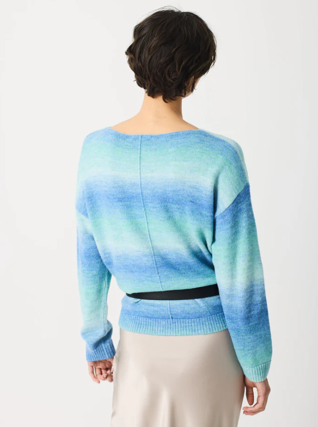 Escorpion Camisola de Malha Degradê em Azul