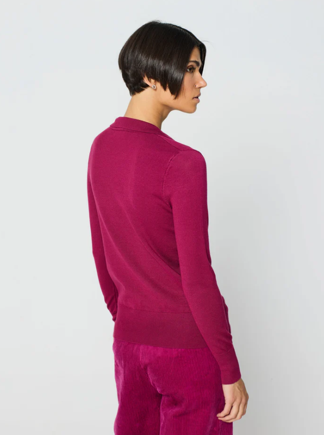 Escorpion Camisola de Malha com Gola Polo em V