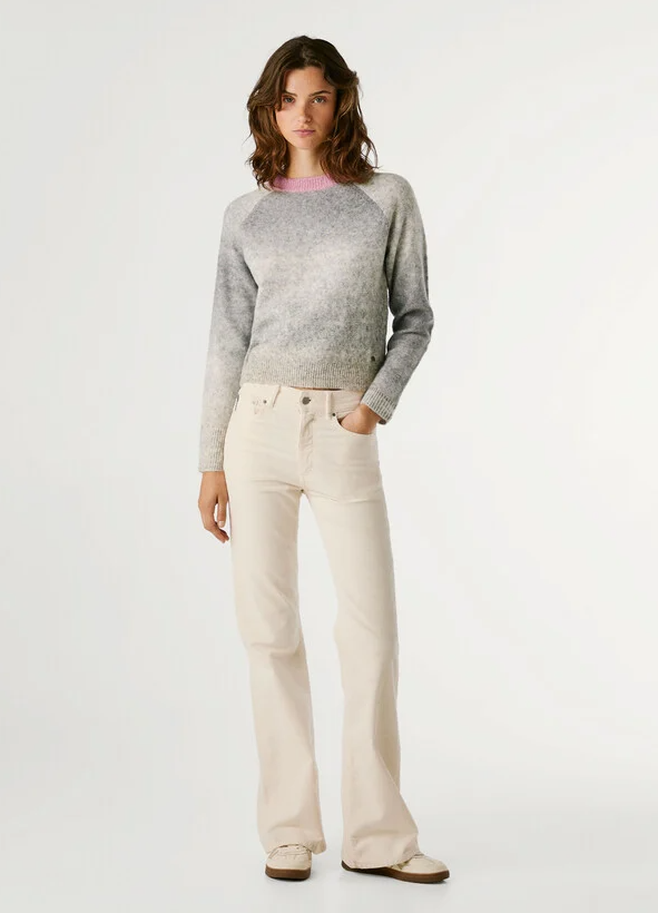 Pepe Jeans Camisola Chantal em Malha — Gola Contraste