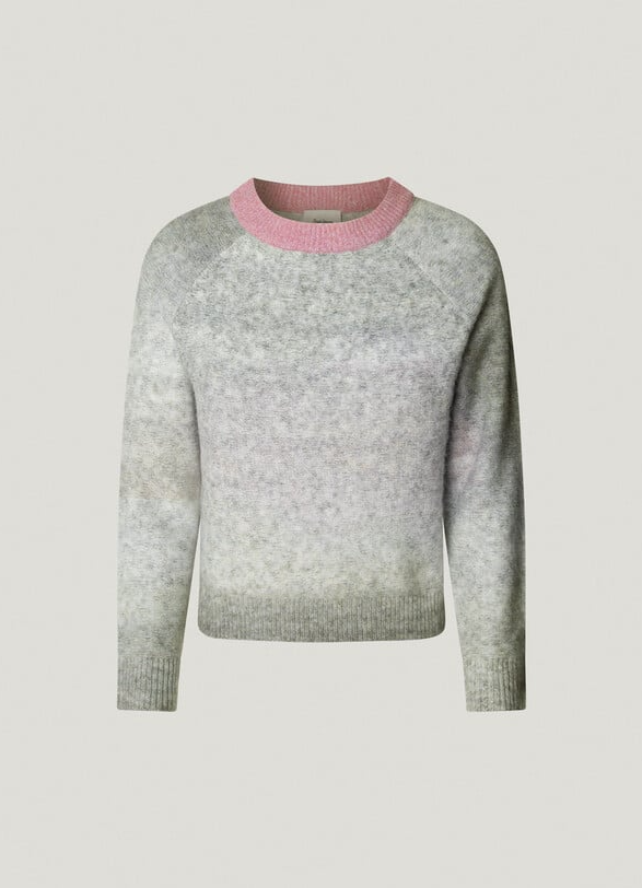 Pepe Jeans Camisola Chantal em Malha — Gola Contraste - detalhe