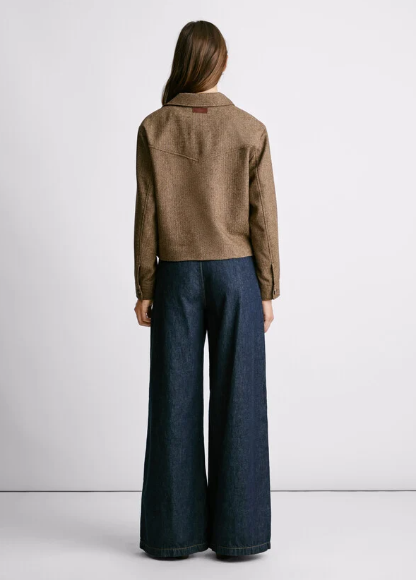 Pepe Jeans Casaco em Tecido Leve com Bolsos e Colarinho Camiseiro