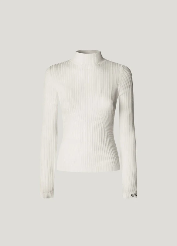 Pepe Jeans Camisola Canelada Gola Mandarim - vista alternativa