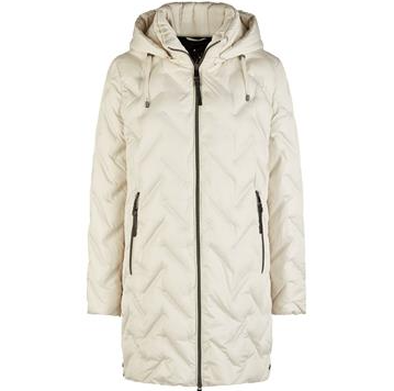 Casaco Acolchoado Barbara Lebek com Capuz Removível e Gola Subida