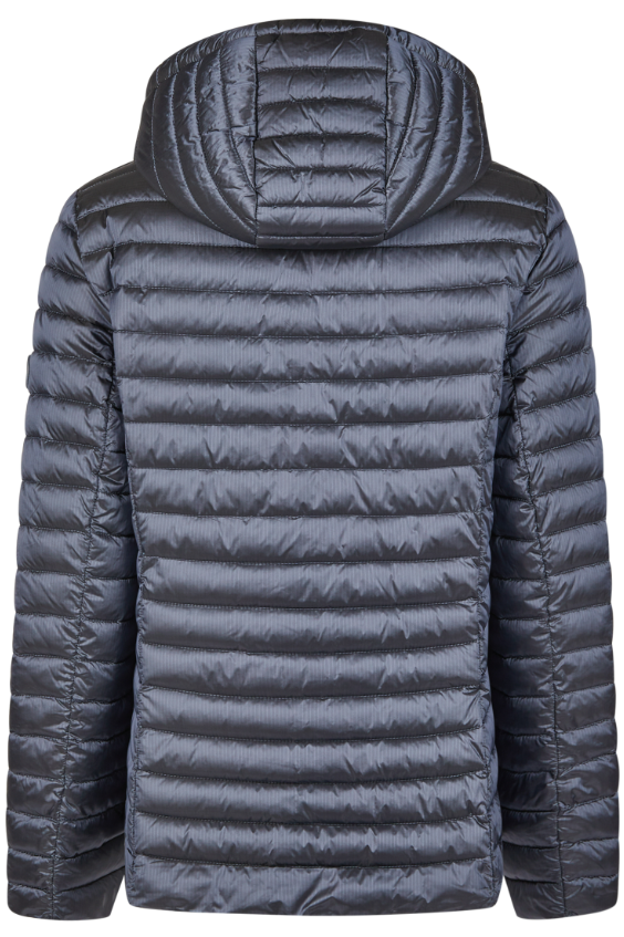 Casaco Acolchoado Barbara Lebek com Capuz Azul Denim