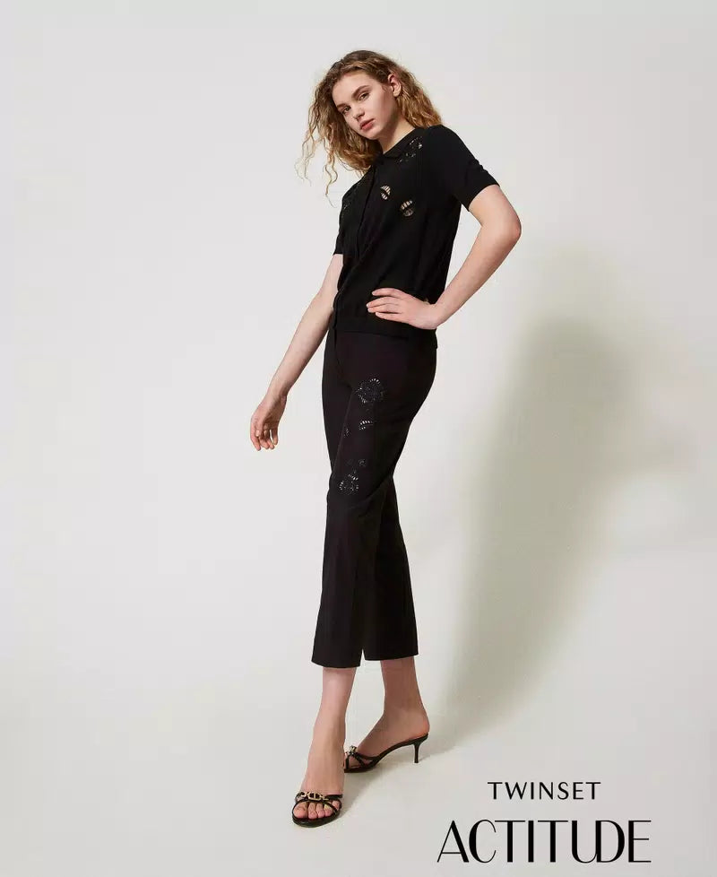 Actitude Calça com bordado