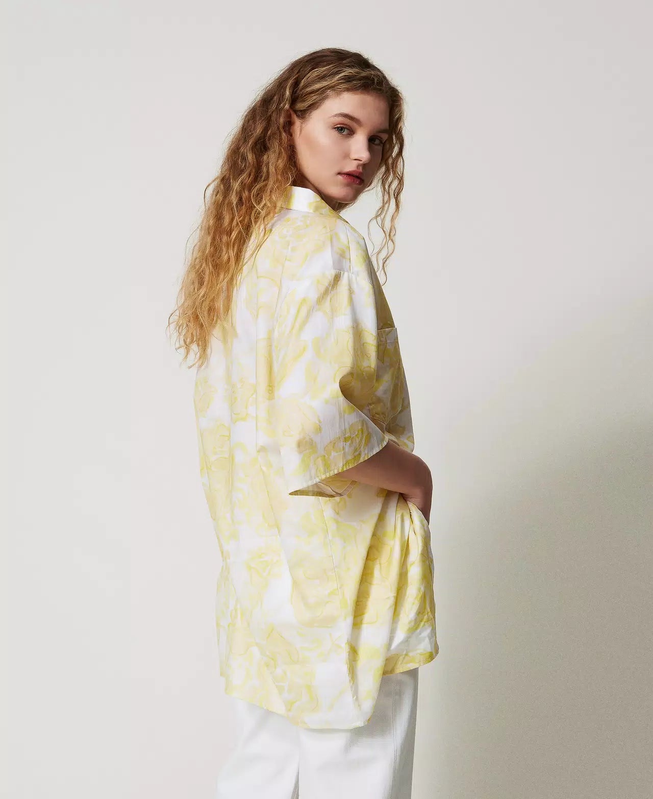Actitude Camisa Estampada oversize