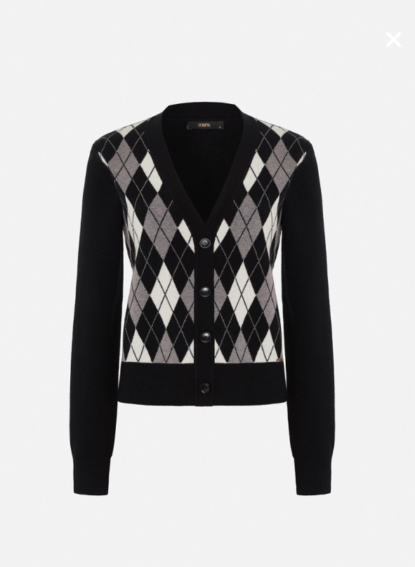 Scripta Casaco Malha Com Losangulos