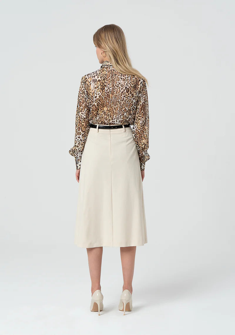 Fracomina Saia Midi Pregas