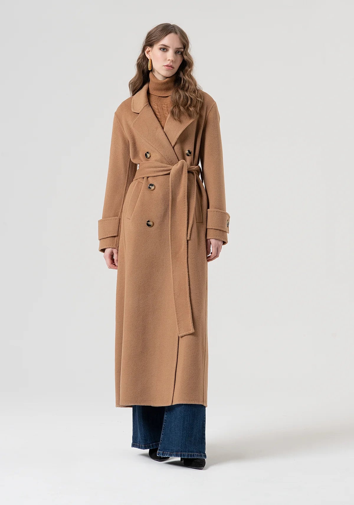 Fracomina Casaco comprido c/cinto