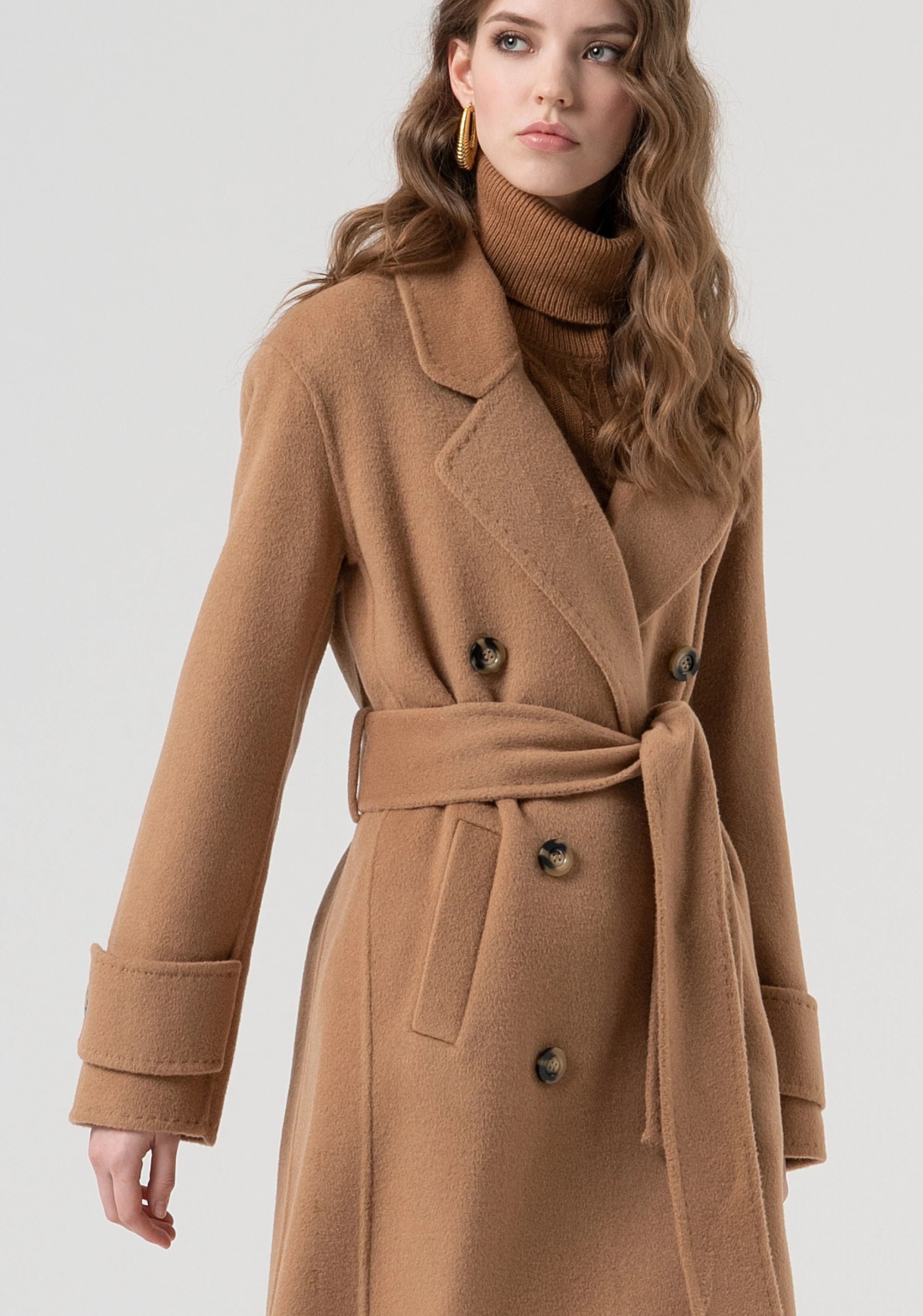 Fracomina Casaco comprido c/cinto