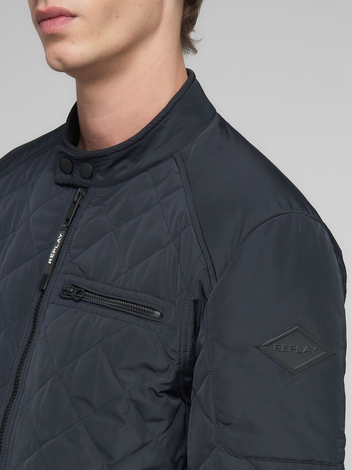 Blusão Replay impermeável com losangos