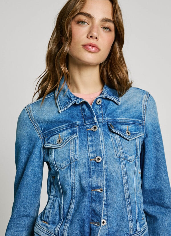 Pepe Jeans Blusão Denim - vista frontal