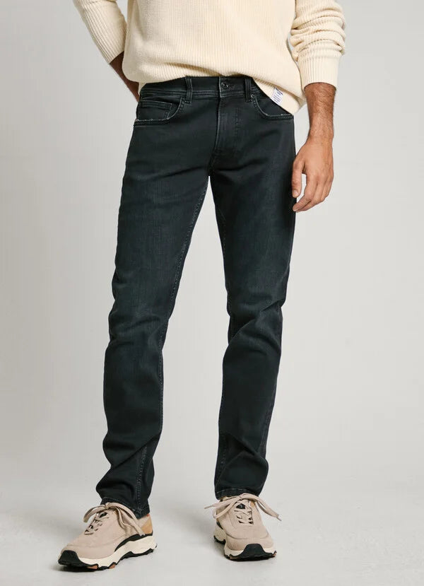 Calças Jeans Pepe Jeans Slim Fit preto - vista frontal