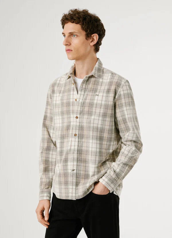 Camisa Bombazine Pepe Jeans bege - vista frontal