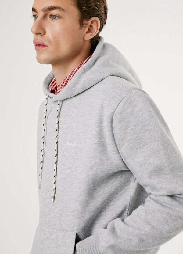 Hoodie Pepe Jeans com Capuz - Logo Bordado - detalhe