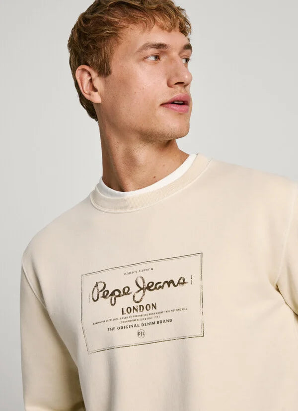 Sweatshirt Pepe Jeans Logo Estampado - Regular Fit - detalhe