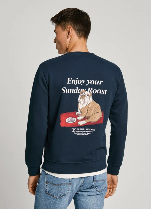 Sweatshirt Pepe Jeans Logo Bordado - Regular Fit - vista alternativa