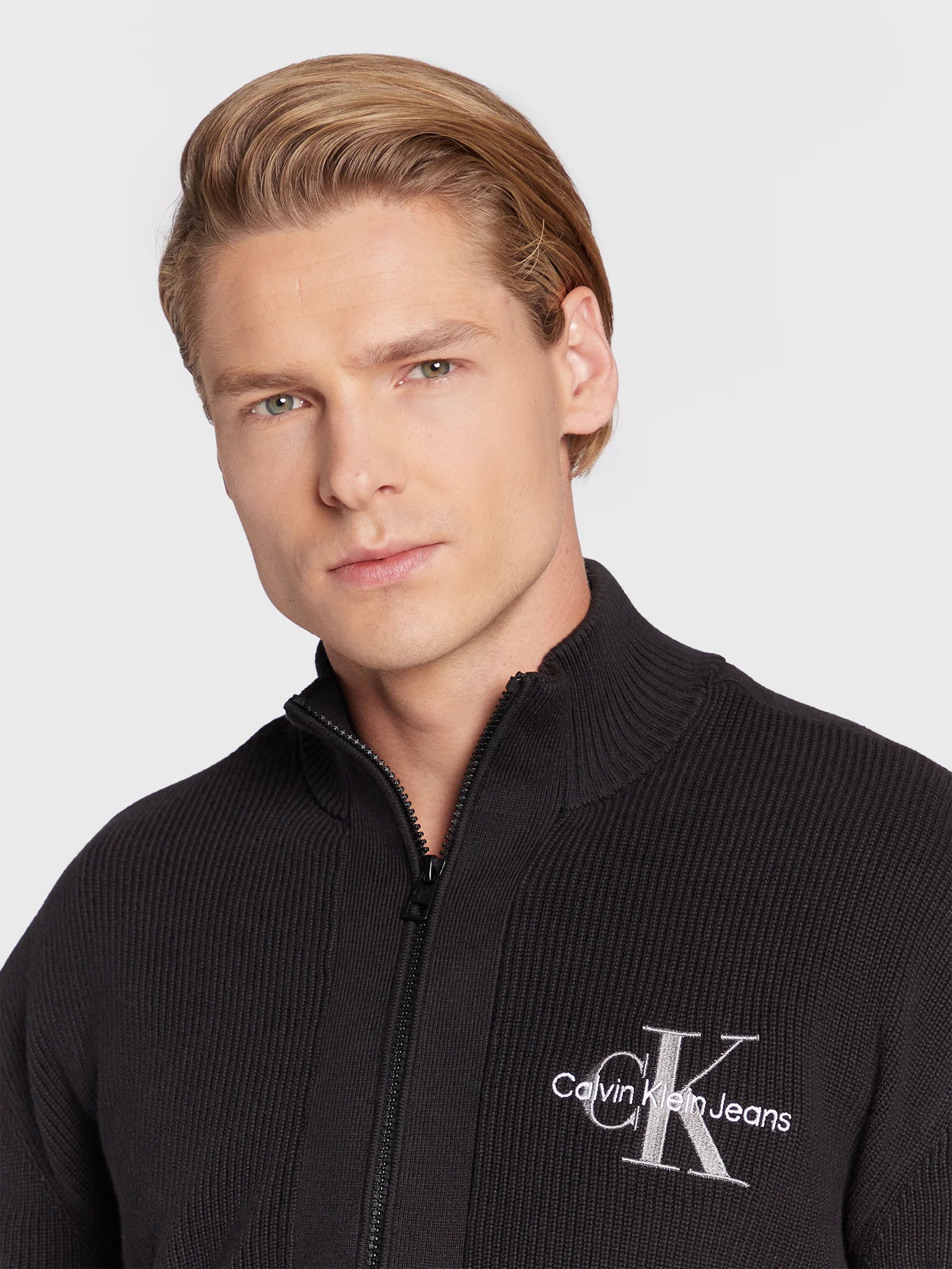 Blusão de Malha Calvin Klein com Fecho